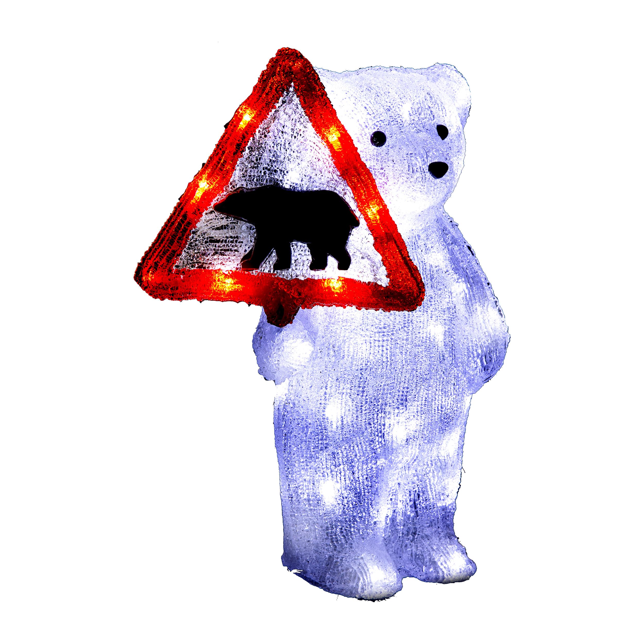 FEERIC Lights and Christmas – Figura Exterior de Oso PA 50L CL H40 Sol