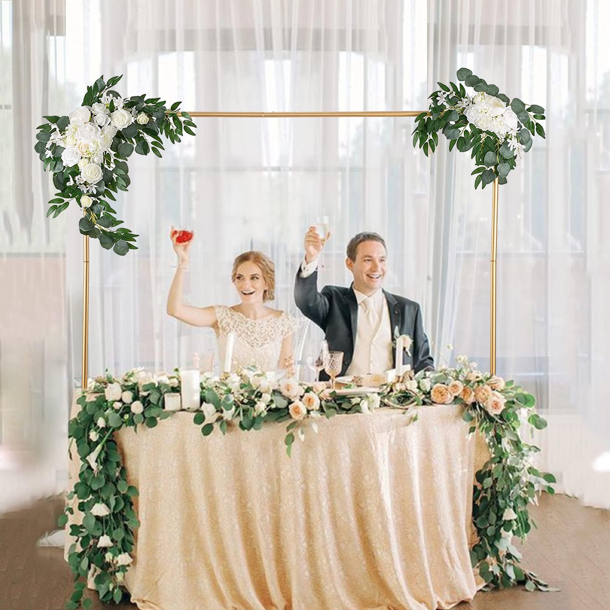 Tktouci Tischbogen-Ständer Aus Metall – Verstellbarer Dekoständer Für Feiern & Events