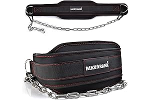 Dip belt with chain for pull ups - Black