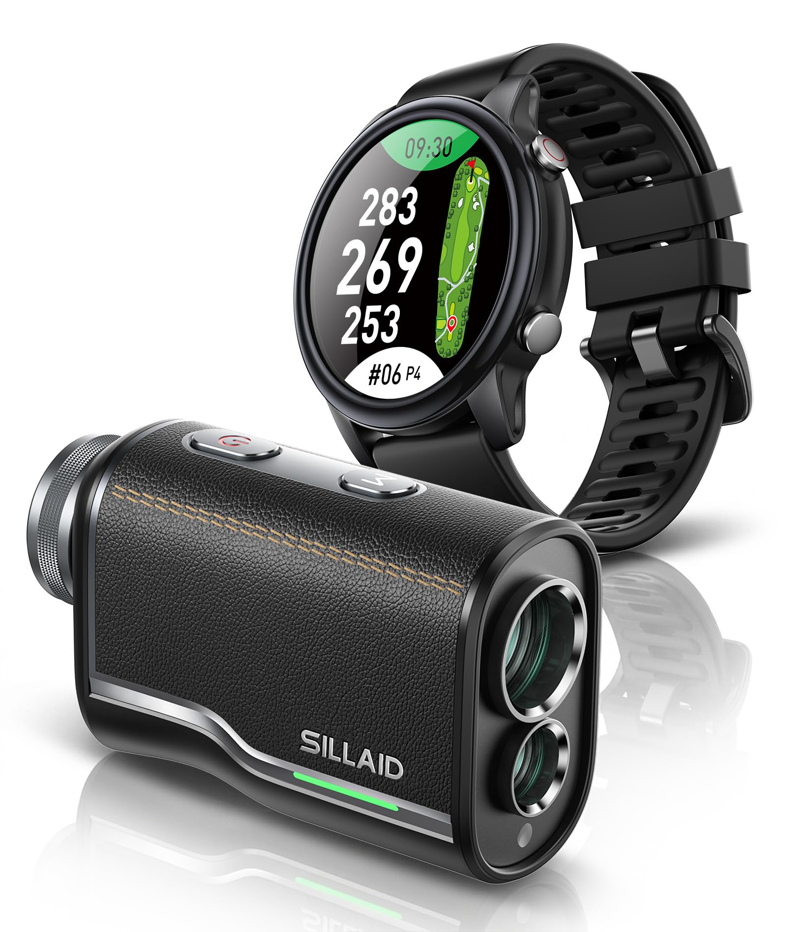 Amazon.co.jp: SILLAID ゴルフレーザー距離計VM2+ゴルフ腕時計GW20 2点