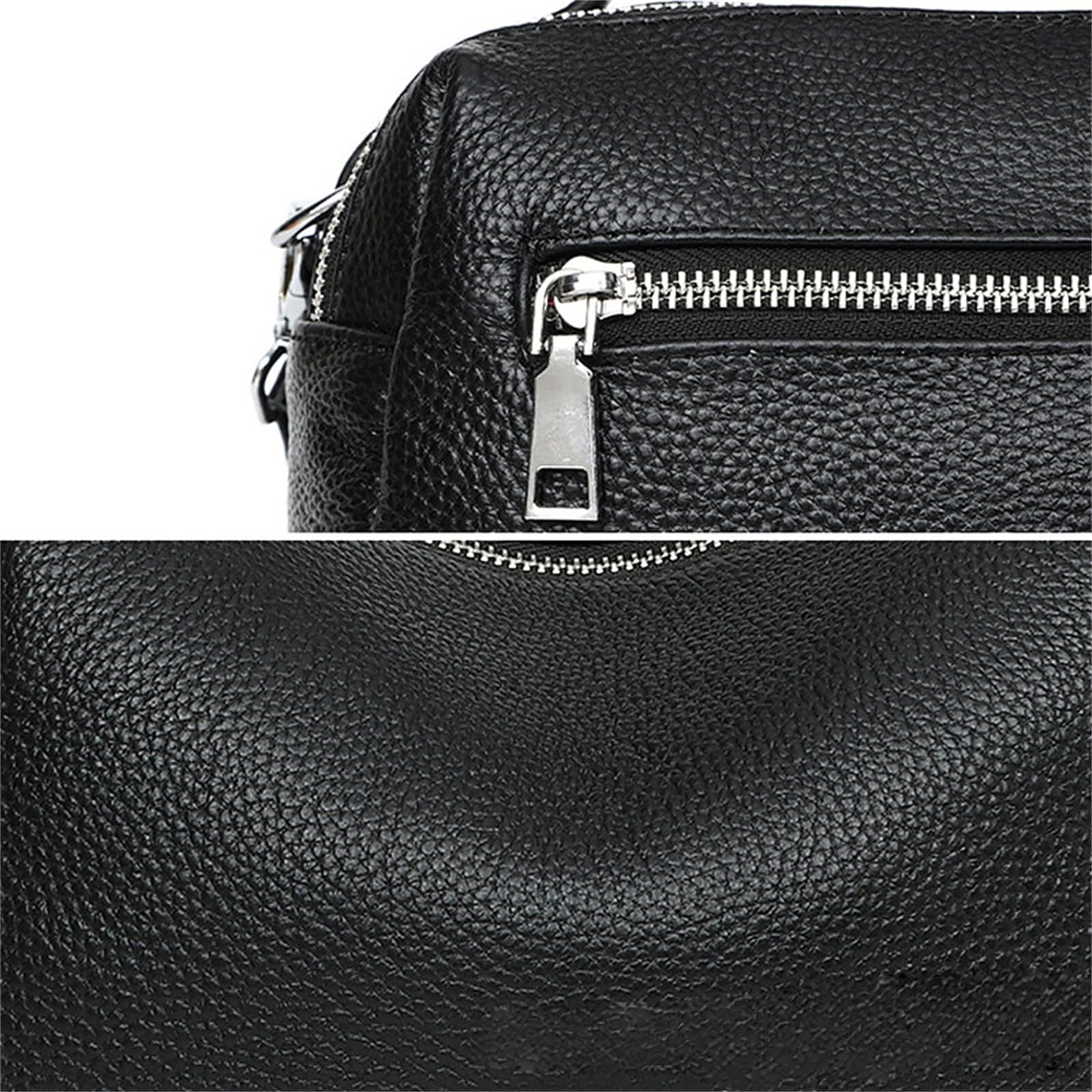 Borsa A Tracolla Semplice Elegante E Versatile di Grande capacità-Nero