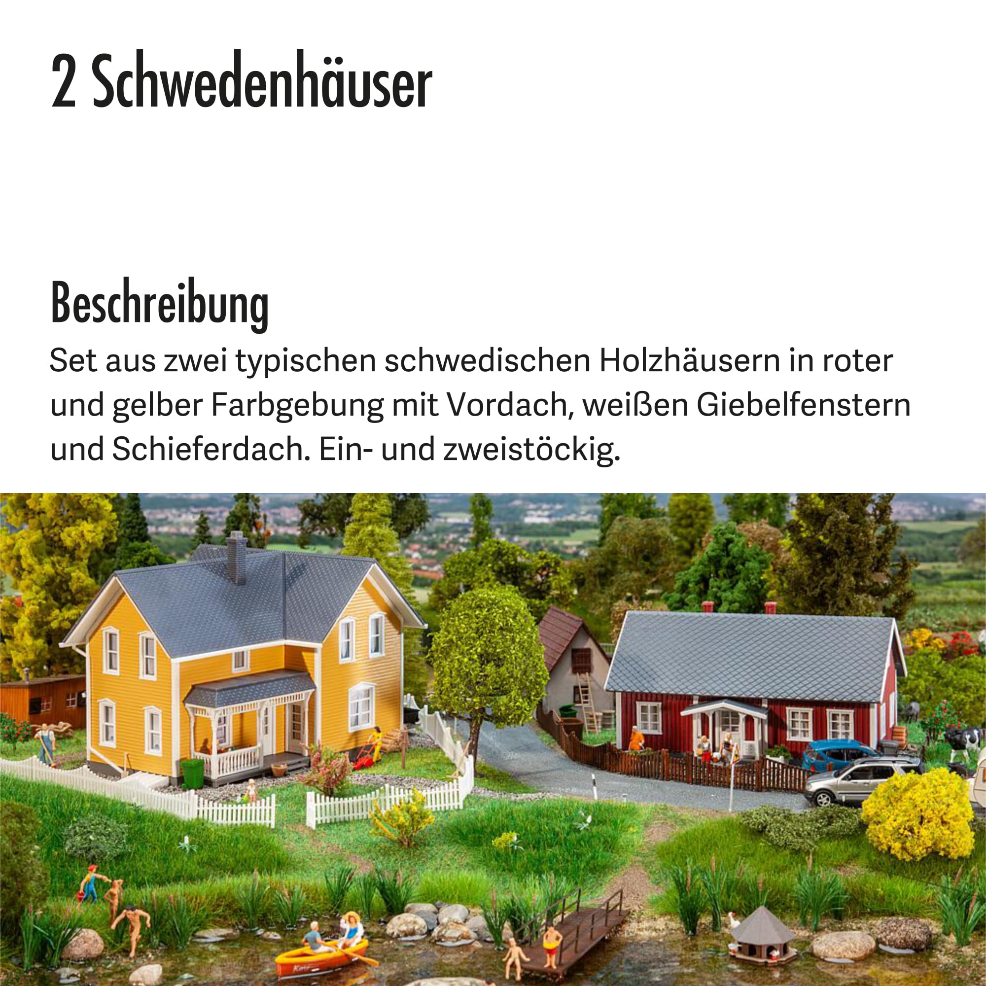 Faller 130604 H0 2 Schwedenhäuser, Verschieden