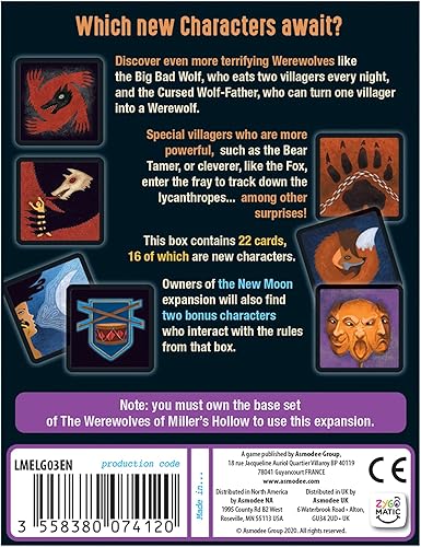 Miniatura 2 de Zygomatic Expansión de personajes huecos de The Werewolves of Miller  Juego de fiesta  Juego de estrategia para niños y adultos  A partir de 10 años