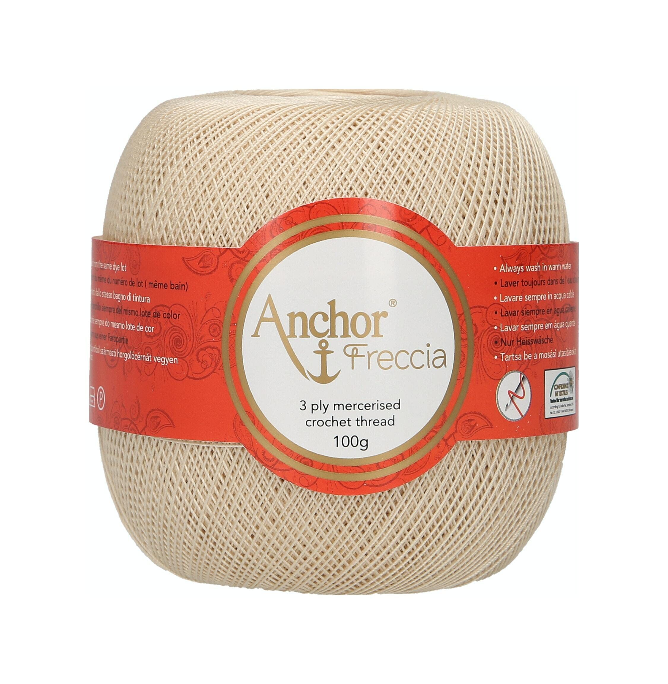 Anchor 4785020-00387 włóczka do szydełkowania, 100% bawełna, 387, grubość 20, 155 g