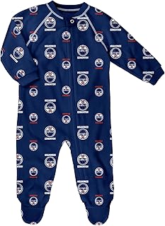Edmonton Oilers Newborn All Over Print Raglan Sleeper