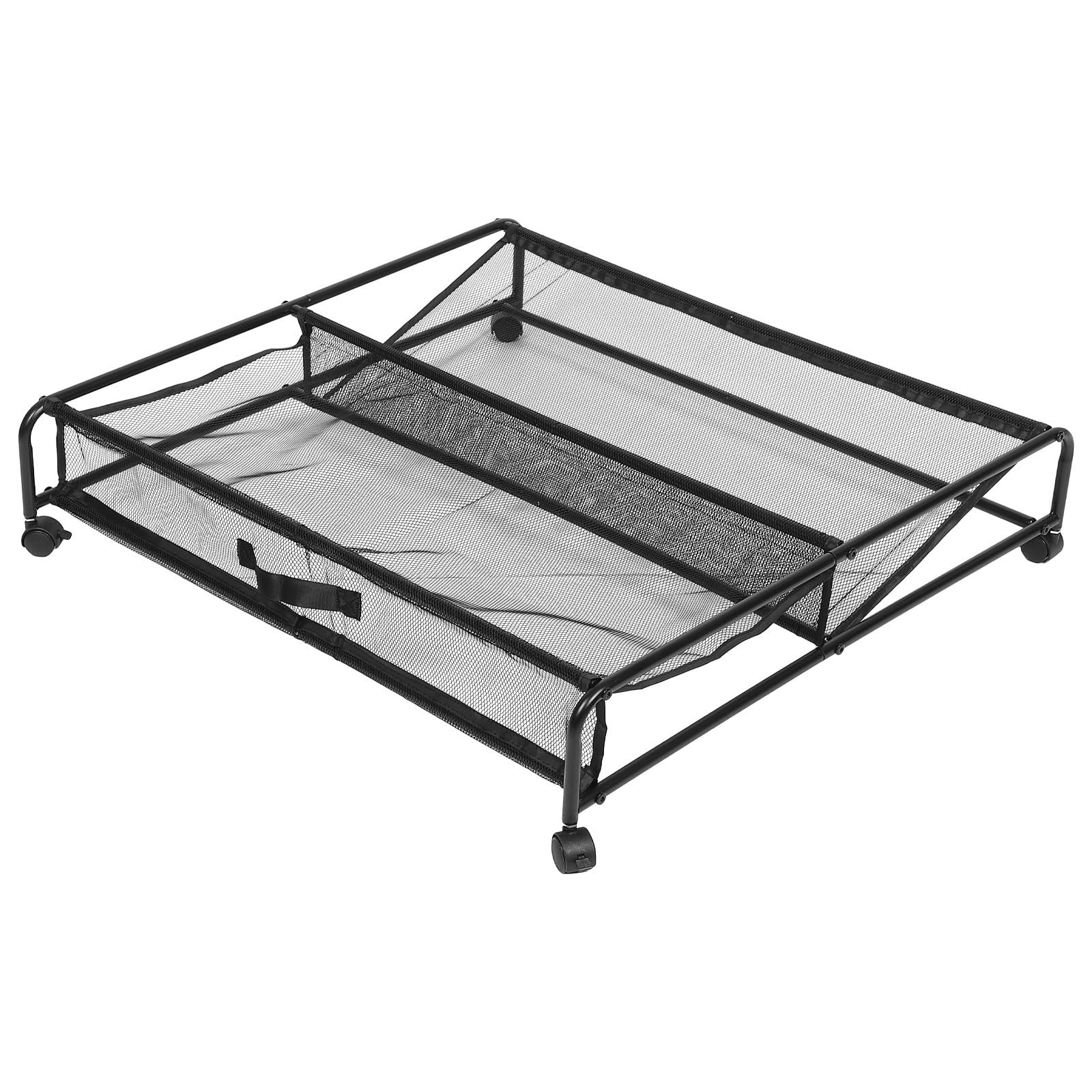 Gadpiparty Zapatero Cama con Ruedas, Hierro, Malla, Plata