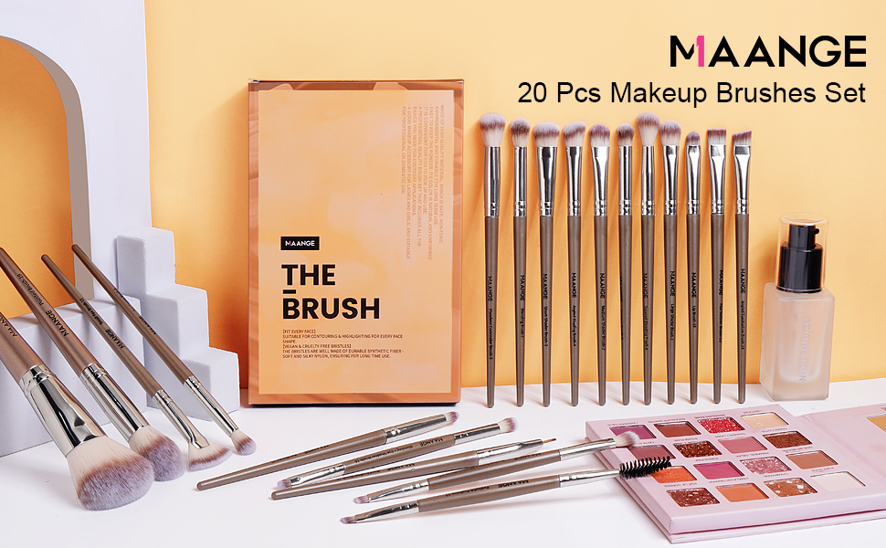 Make up Brushes, 20 Pcs Professional Makeup Brushes Set Foundation
