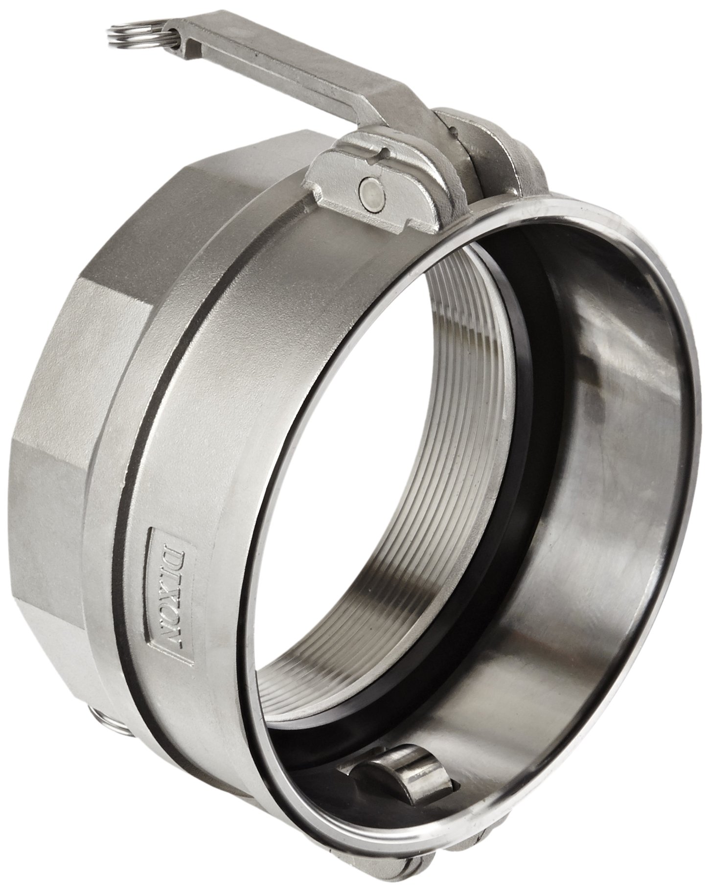 Dixon G600-D-SS インベストメントキャストステンレススチール 316グローバルタイプDカムと溝ホース継手 6インチソケット×6インチNPTメス