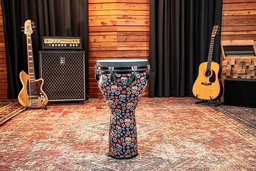 Miniatura 30 de Meinl Percussion Tambor de mano Jumbo Djembe con tono de bajo profundo, no fabricado en China, carcasa sintética y cabeza, garantía de 2 años Día