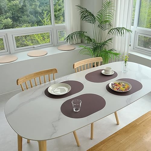 Miniatura 6 de Pogning Home Juego de 4 manteles individuales de silicona, resistentes al calor, lavables y lavables, antideslizantes, impermeables, modernos,