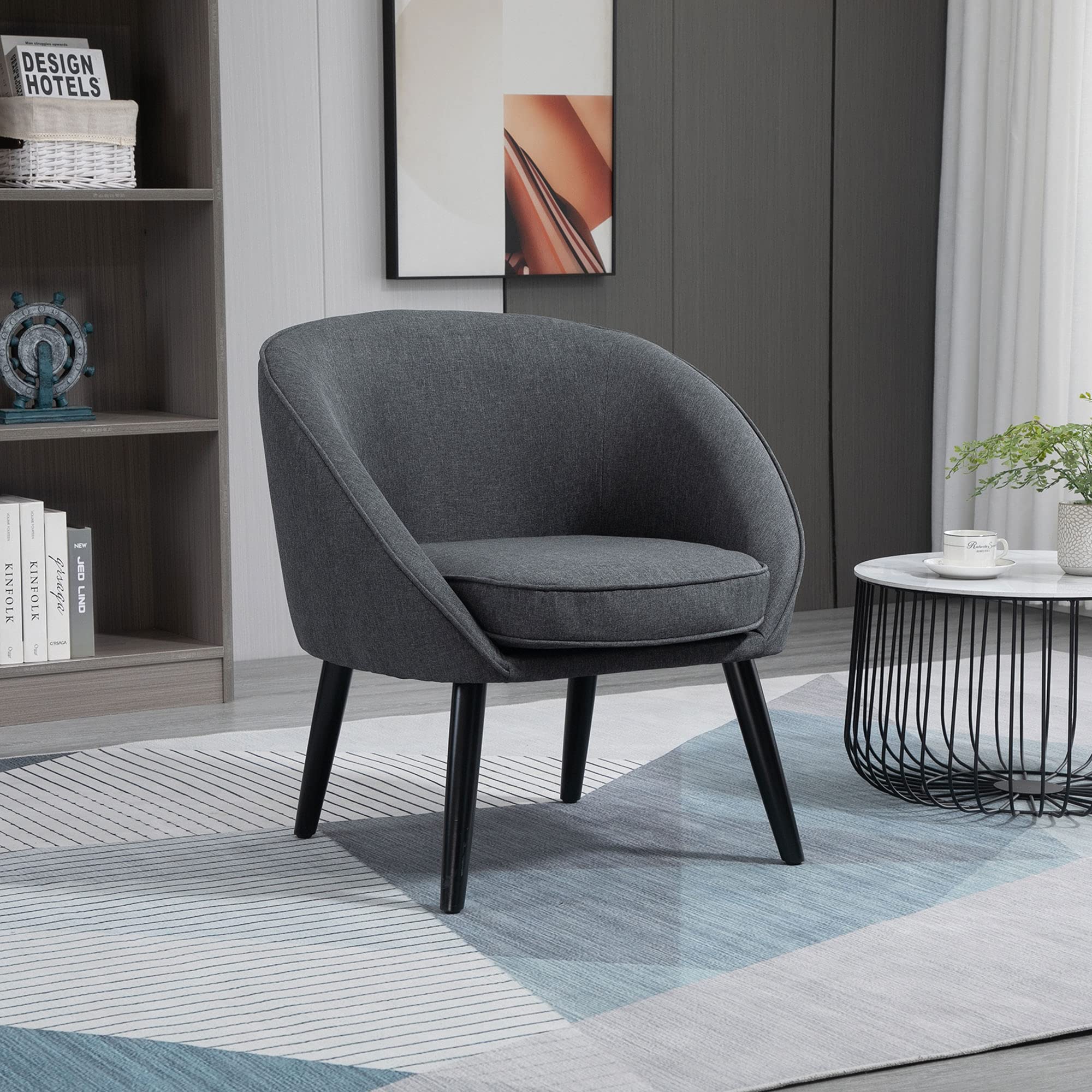 HOMCOM Sessel Wohnzimmer Loungesessel Relaxsessel P Produktbild-Vorschau 1