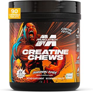 MuscleTech Boogieman Punch Creatine Chews, 90 Chewable Candies