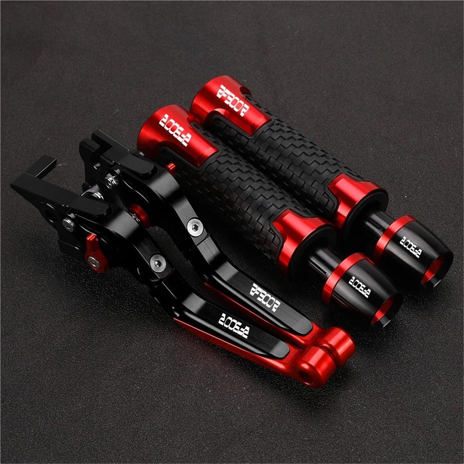 TGVSELPJ Motorcycle Part Motorcycle Handle Bar Extendable Folding Brake Clutch Lever Handlebar for Suzuki RF900R RF 900R RF900 R 1994-1997(Red 2)