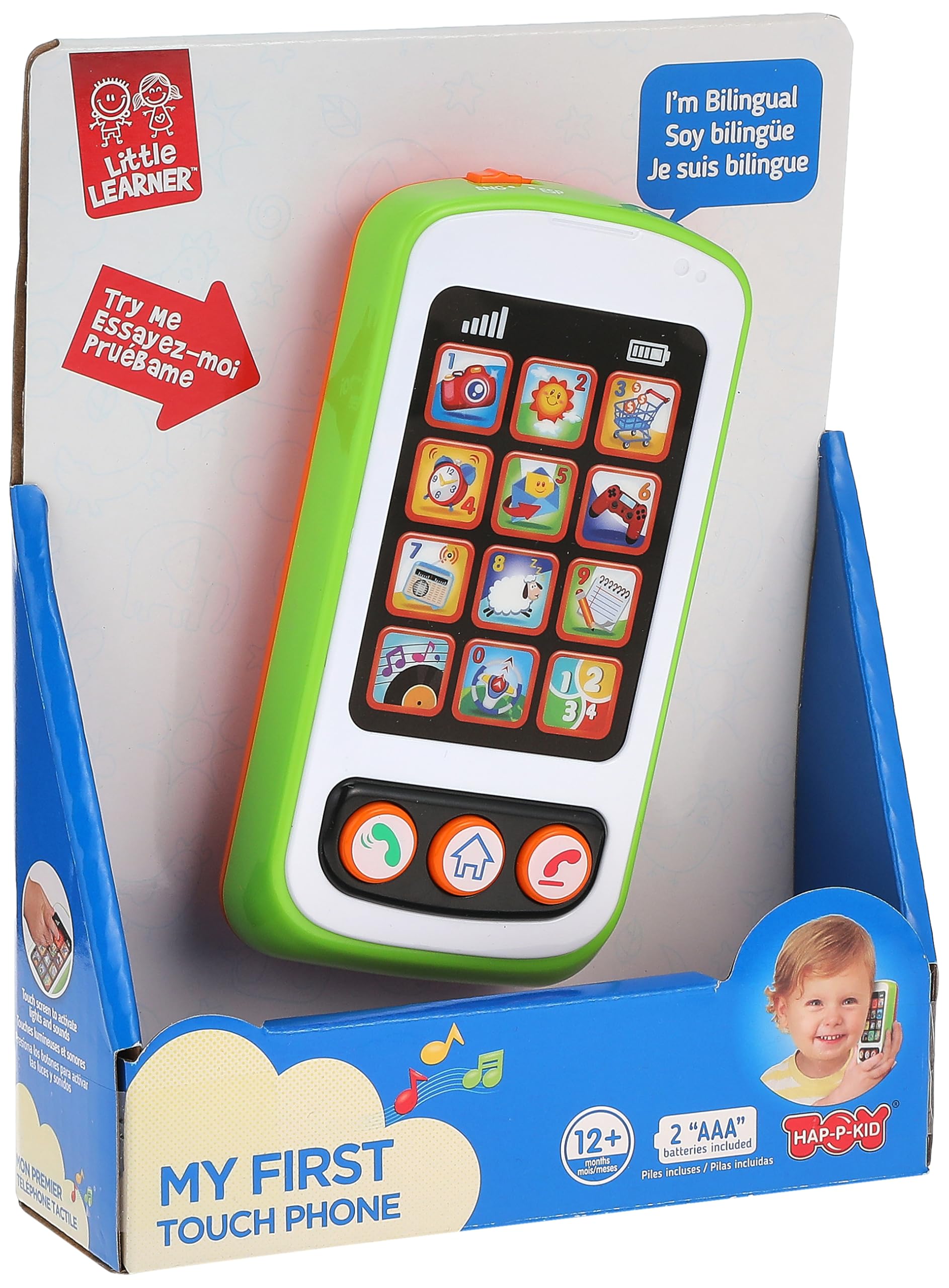Little Learners Touch Screen Smart Phone Toy, Multicolor