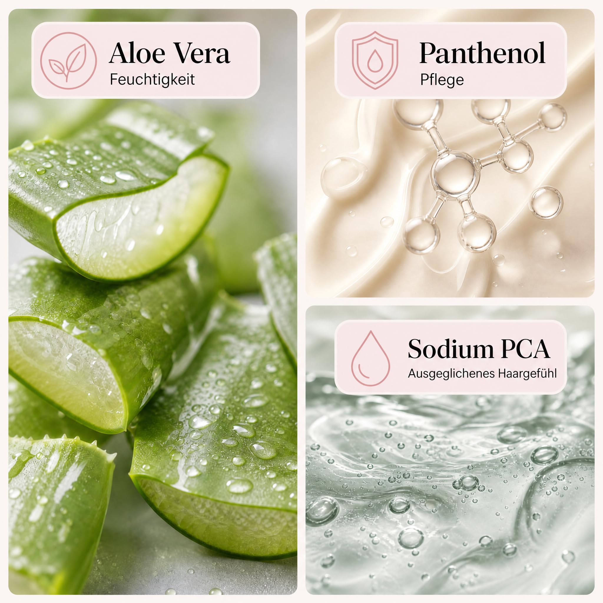 KS Beauty Aloe Vera Shampoo, 1000 ml, Haarshampoo mit Pumpspender | Mildes Reinigungsshampoo für trockene, empfindliche Kopfhaut mit Panthenol – weiches, geschmeidiges Haar täglich