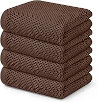 Vista 174 de Kitinjoy - Paños de cocina de 100 % algodón, tela de tejido gofrado, paño de limpieza ultrasuave, absorbente y de secado rápido.