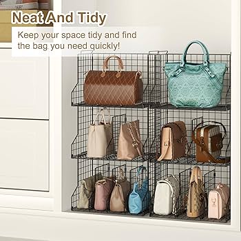 Amazon.com: Sonyabecca Purse Storage Organizer for Closet