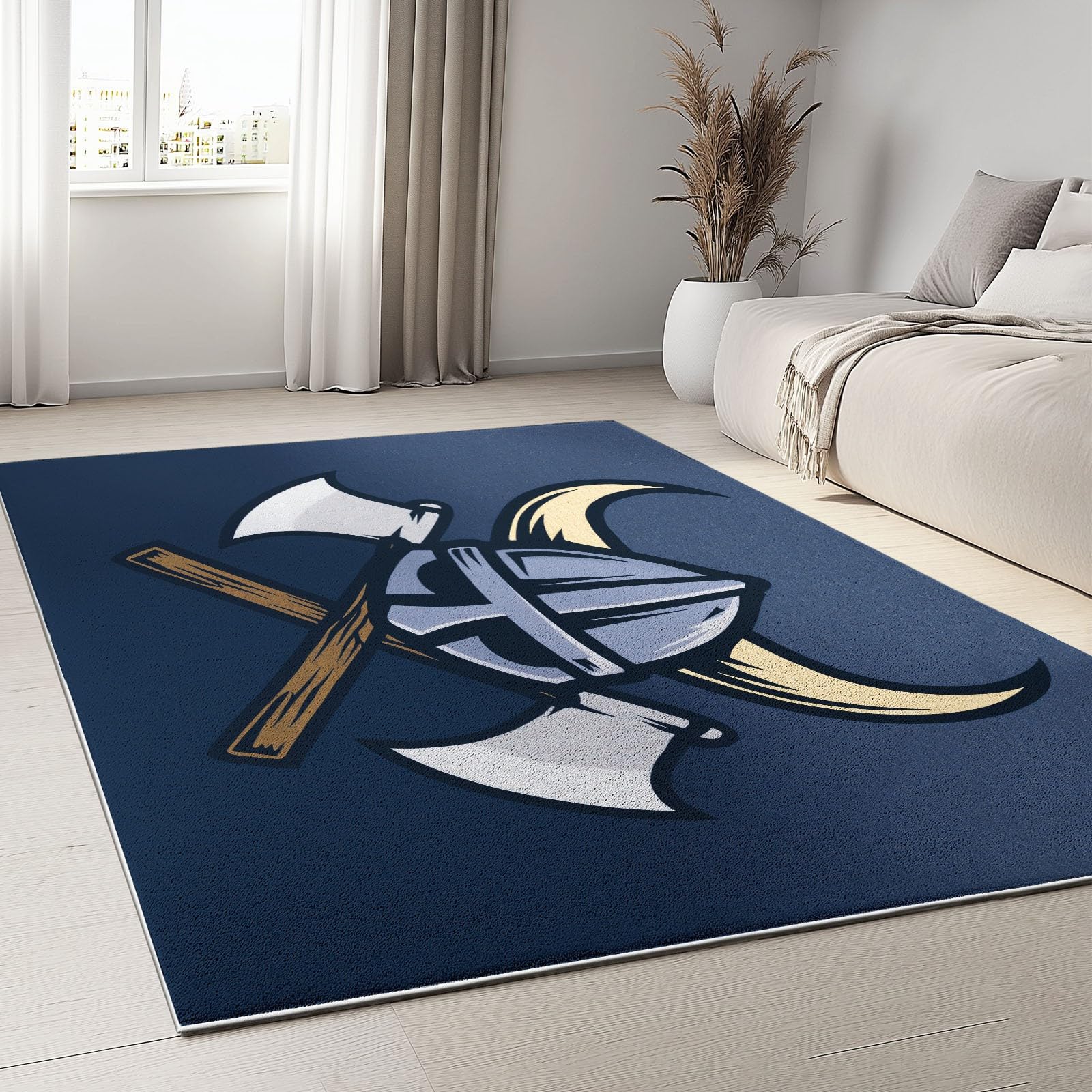 Tapis de salon lavable style Viking idéal pour décorer la chambre d'enfant