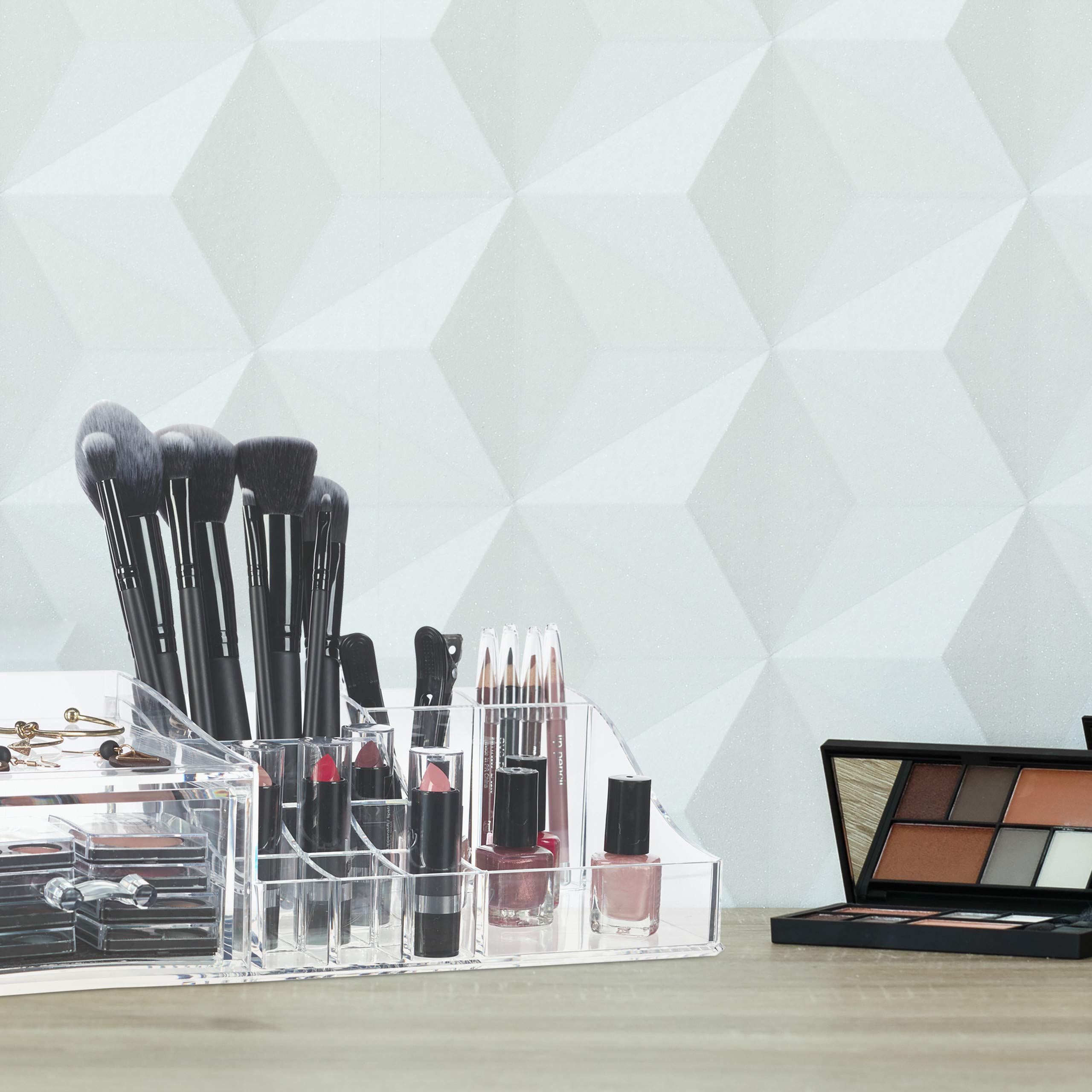 Acryl Make-up-Organizer Mit 5 Schubladen – Transparent, Staubdicht & Praktisch