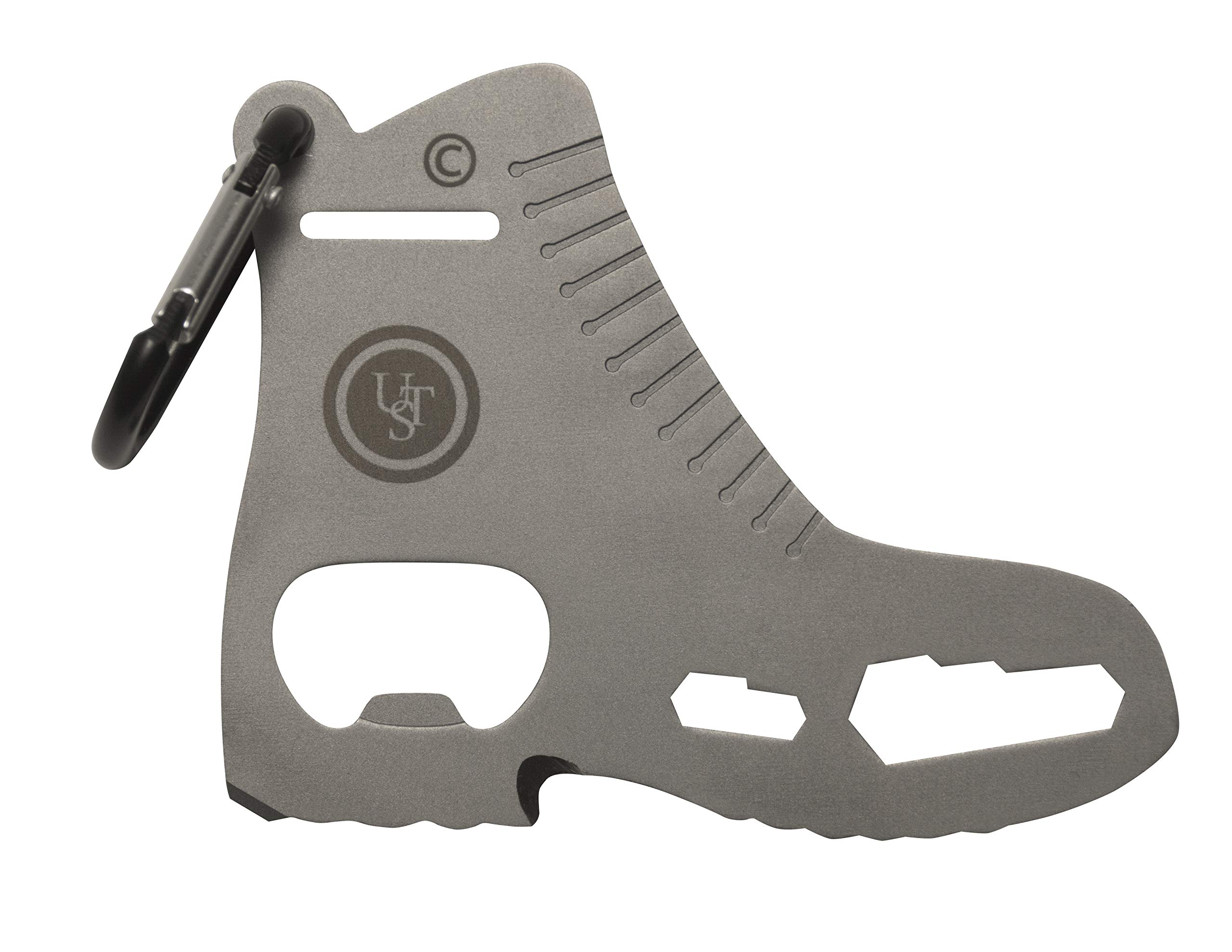 UST Tool-a-Long Multi-Tool Carabiners with Durable, Compact Stainless Steel Construction for Hiking, Kayaking, Camping, Travel and Outdoor Survival