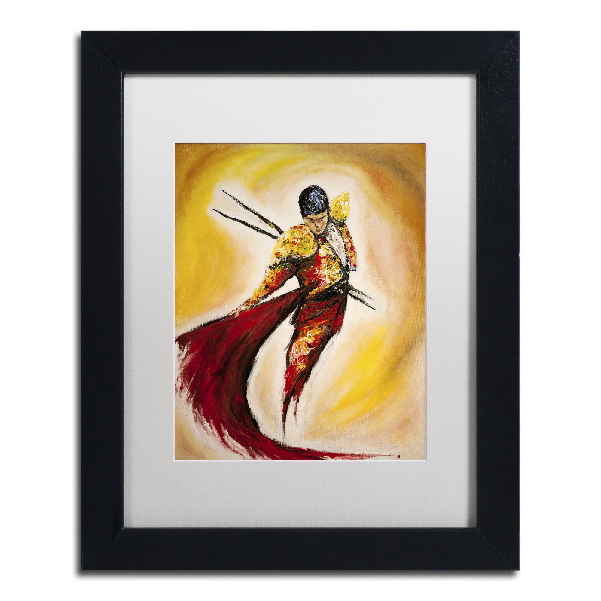 Matador by Marc Allante, White Matte, Black Frame 11x14-Inch