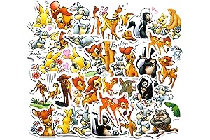 Lovely Green Forest Animals Stickers for Kids 12 Sheets