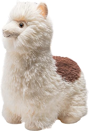 Wild Republic Snuggleluvs, alpaca, animal de peluche con peso, 15 pulgadas, regalo para niños, juguete de peluche, botellas de agua recicladas