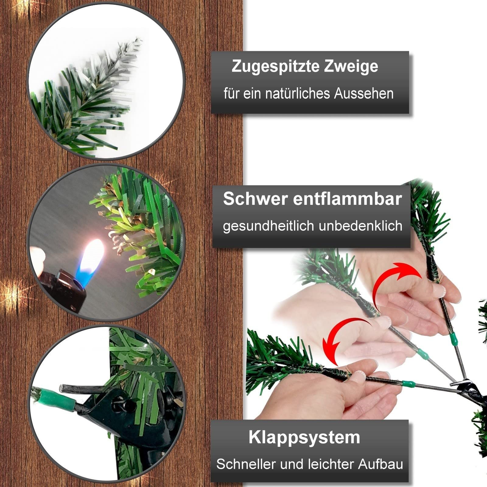 Amazon.de: Baunsal Knstlicher Weihnachtsbaum knstlich (BSP) Christbaum  knstlich Tannenbaum knstlich Christmas Tree knstliche Weihnachtsbume  Kunst Weihnachtsbaum