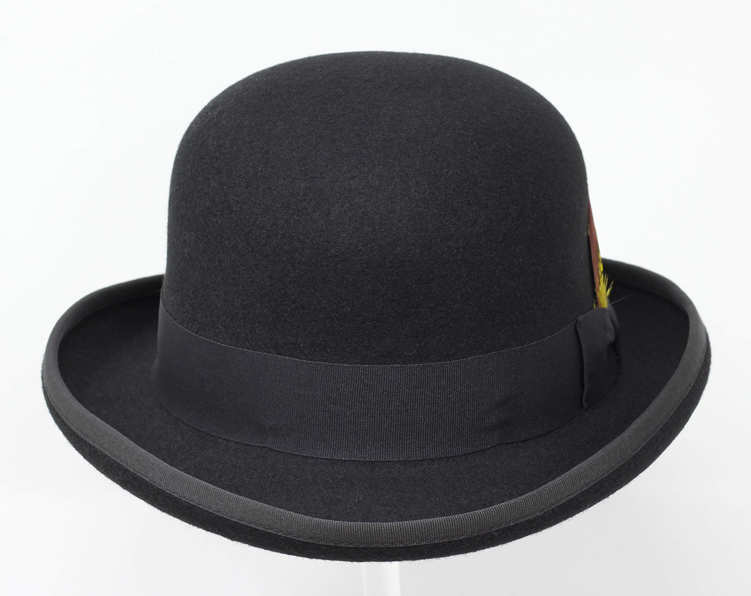 BORGES & SCOTT Premium Orwell - Sombrero de Hongo o Bombín - 100% Fieltro de Lana
