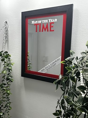 Miniatura 3 de 10"x12" Man of the Year Time magazine Glass Mirror from The Big Lebowski Handcrafted Exact replica to the finest details Using highest quality