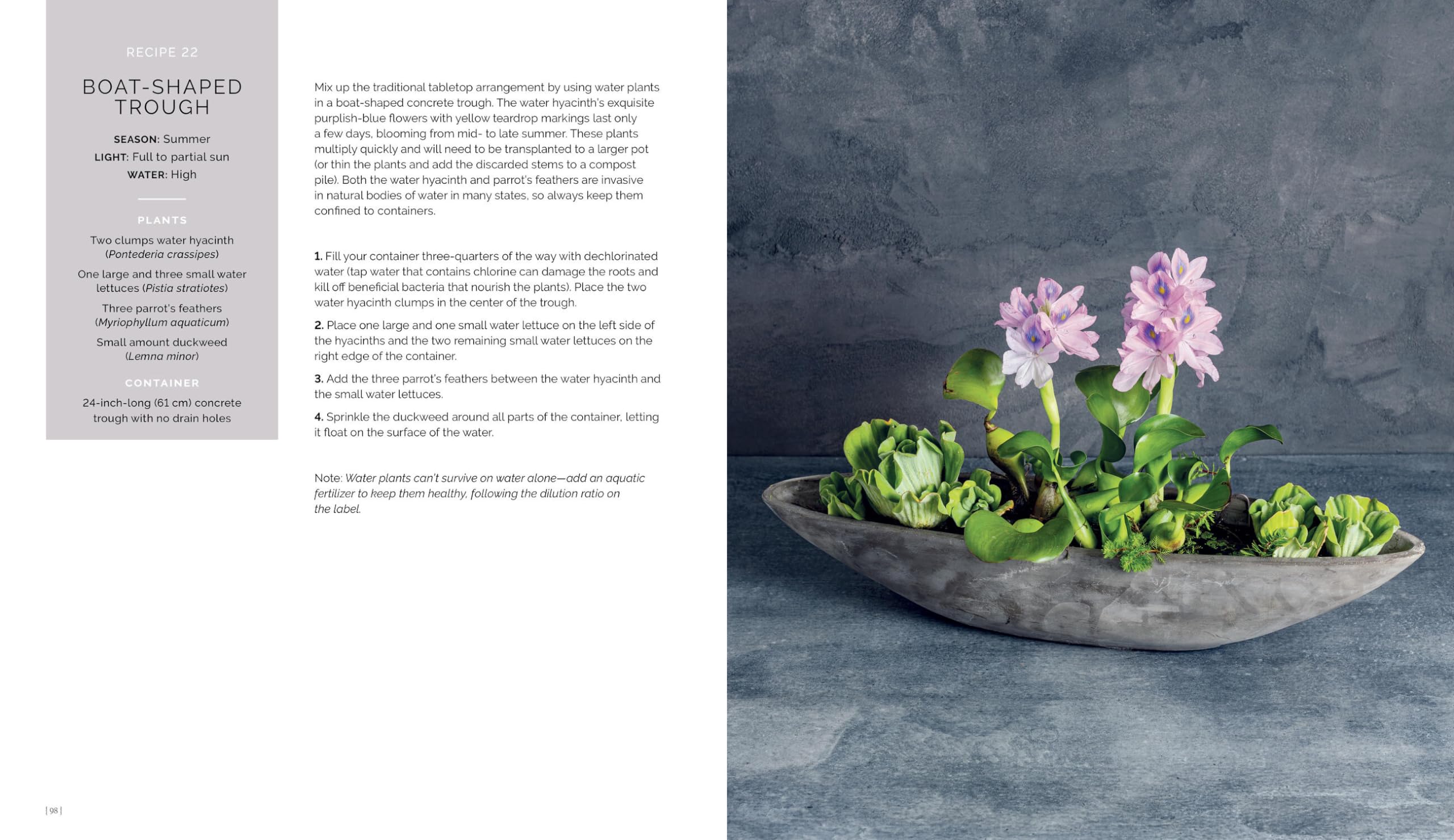 The Container Garden Recipe Book: 57 Designs for Pots, Window Boxes, Hanging Baskets, and More