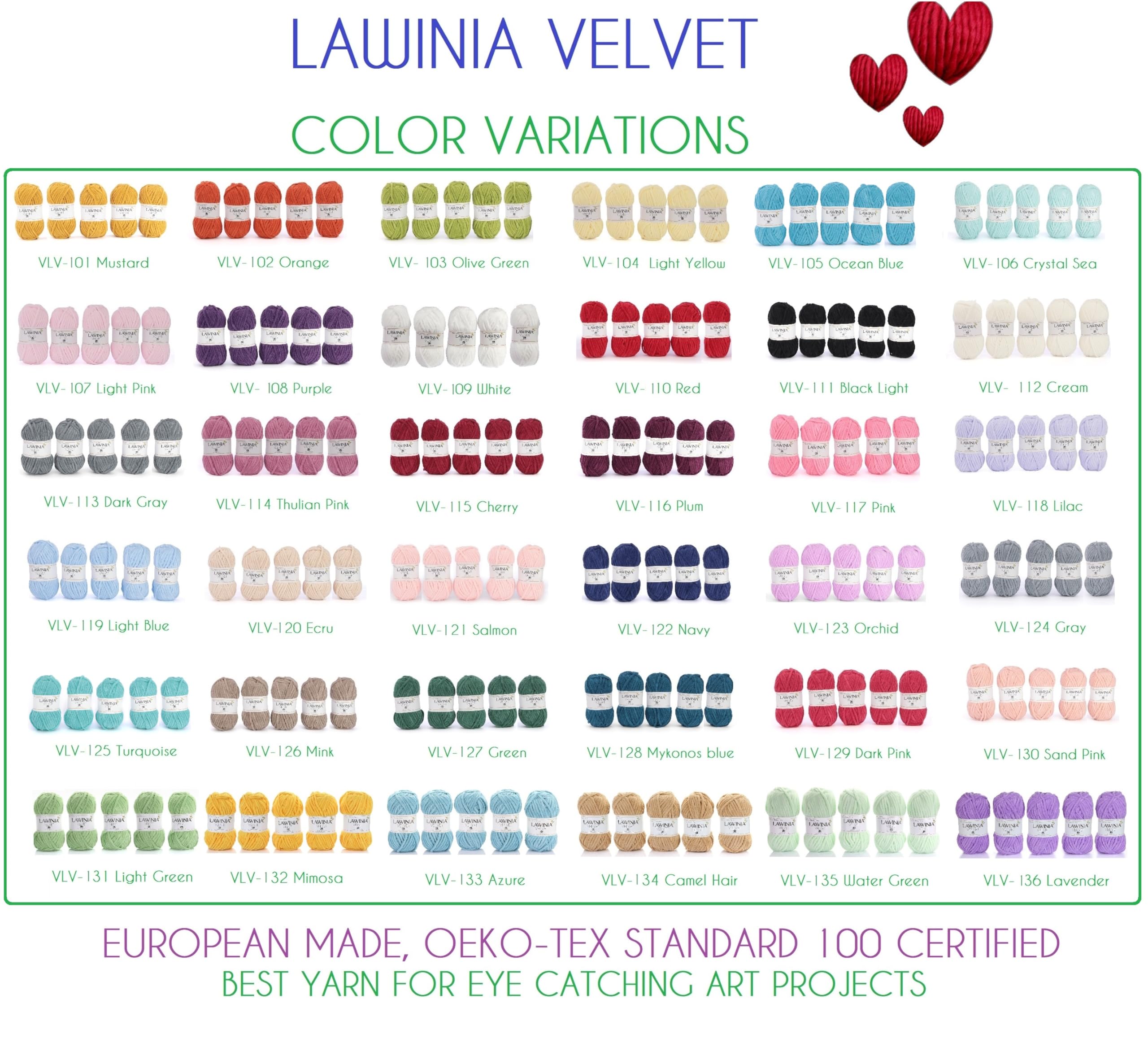 LAWINIA Premium Soft Chenille Yarn Chunky for Knitting Thick Velvet Yarn, Does NOT SHED, Plush Crochet Chunky Wool - Image 2