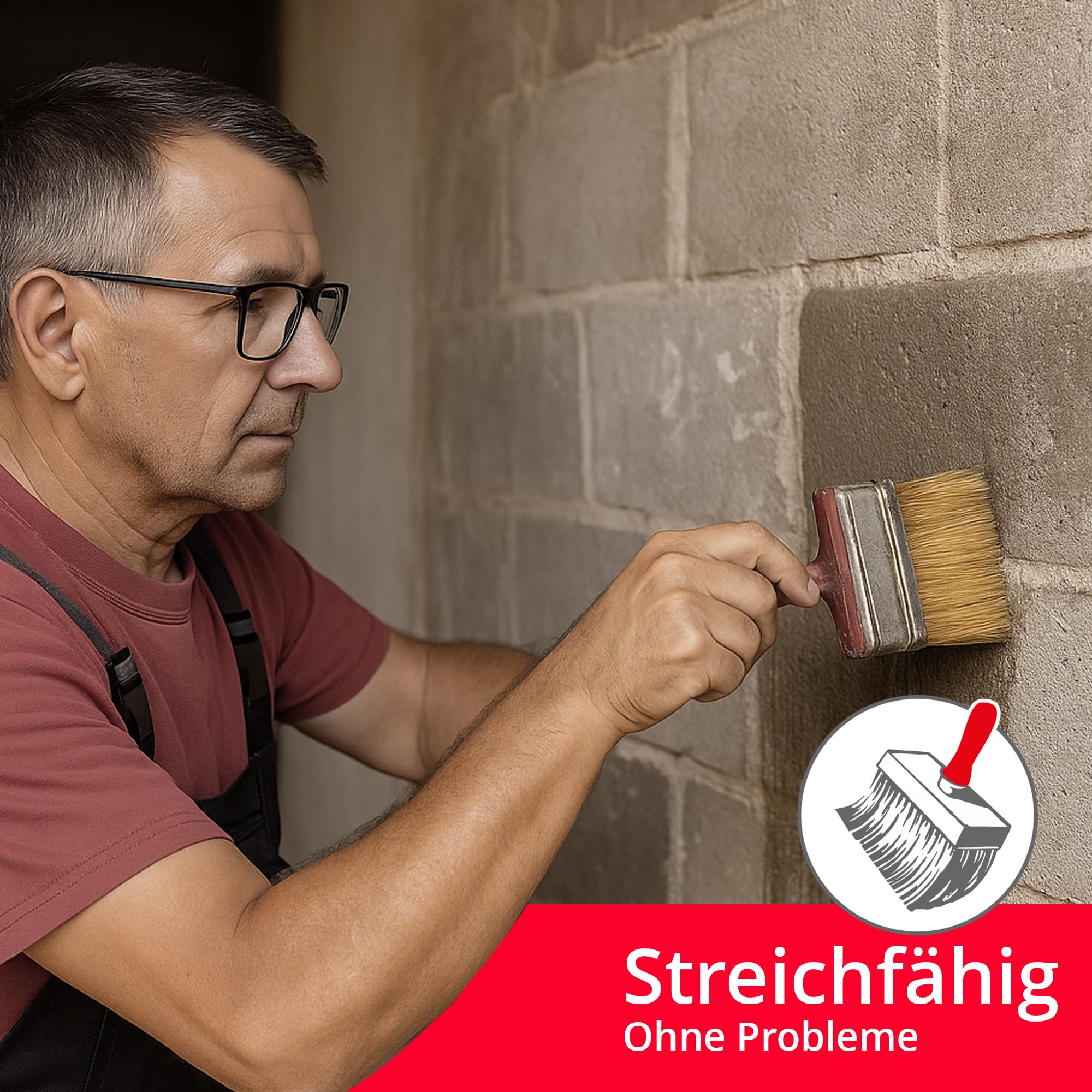 BORNIT Antisulfat Tiefengrund Grundierung bei Ausblühungen für ca.100m² | [tiefes Eindringen] Steinimprägnierung außen Salpeterentferner Tiefengrund Mörtel Kalkputz Feinsteinzeug Imprägnierung Wand