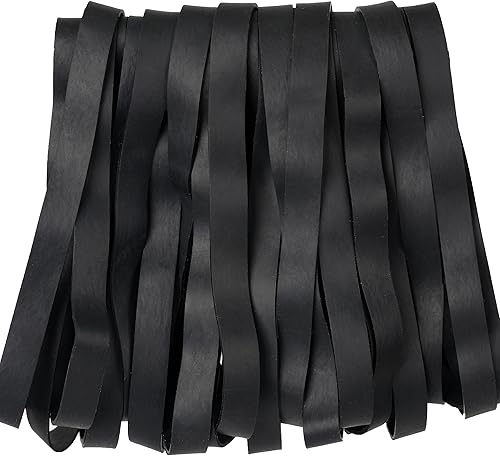 Miniatura 6 de Bandas de goma tamaño #107 - Banda de goma ancha y resistente, 33 unidades, bandas elásticas para suministros de oficina, papeleras, archivos,