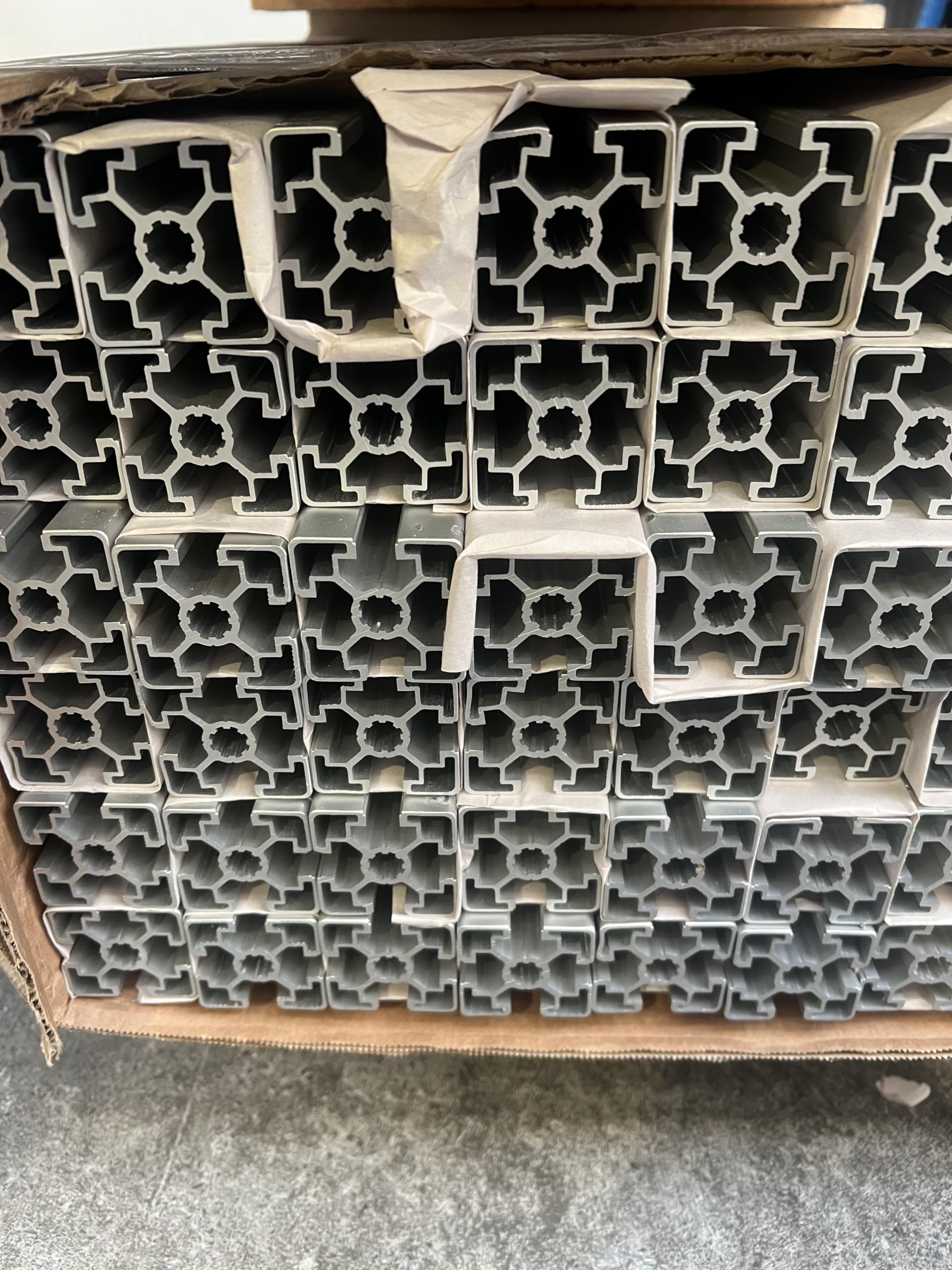 Aluprofil 45x45 mm | Nut 10 | 10 Stück mit 2 Meter = 20 Meter | eloxiert E6/EV1 | B-Typ | Aluminium Profil | Nutenprofil | Aluprofil | Alu Profil | Ultraleicht | Montagesystem |