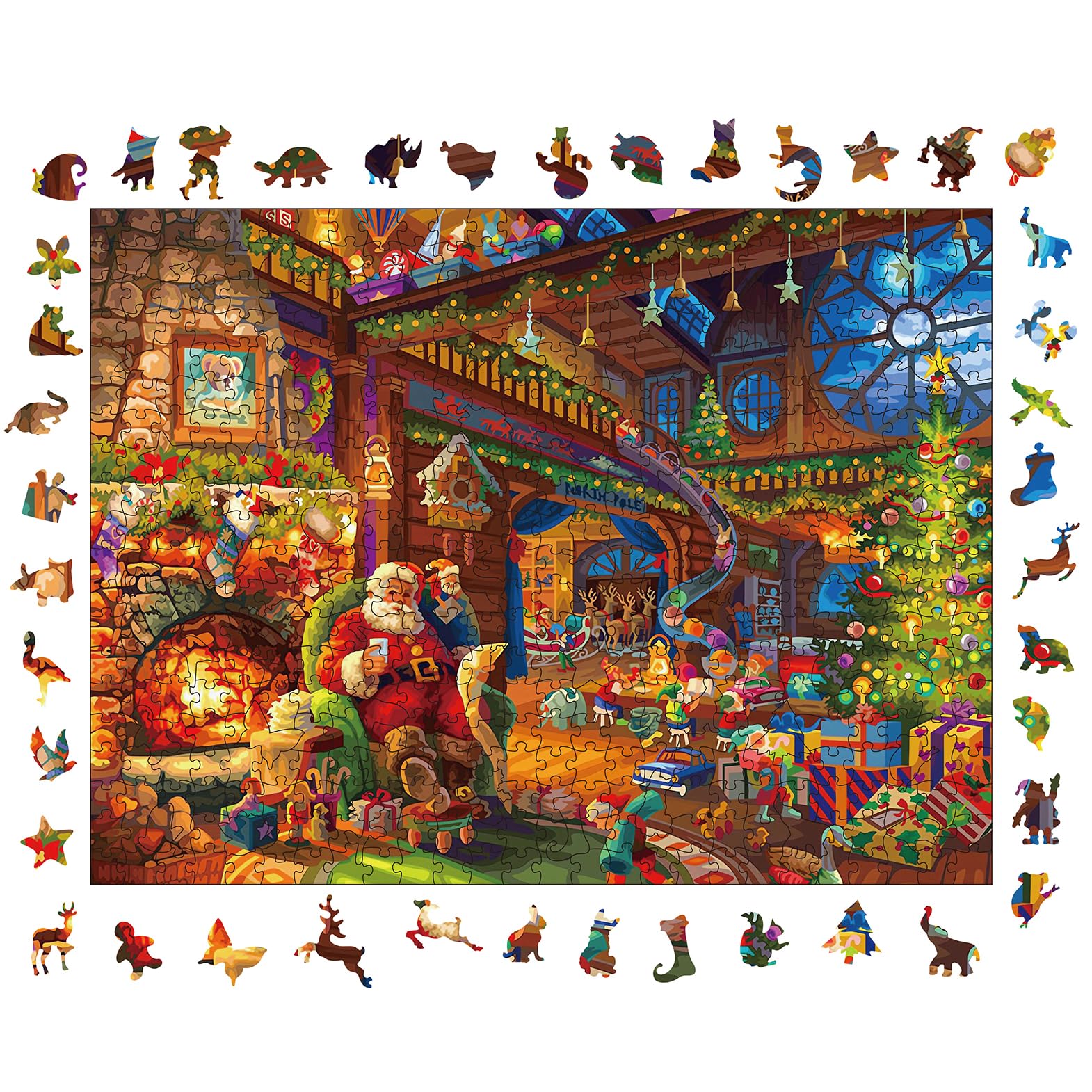 WOODBESTS Holzpuzzle Für Erwachsene - 265 Teile Naturholz Puzzle Geschenk