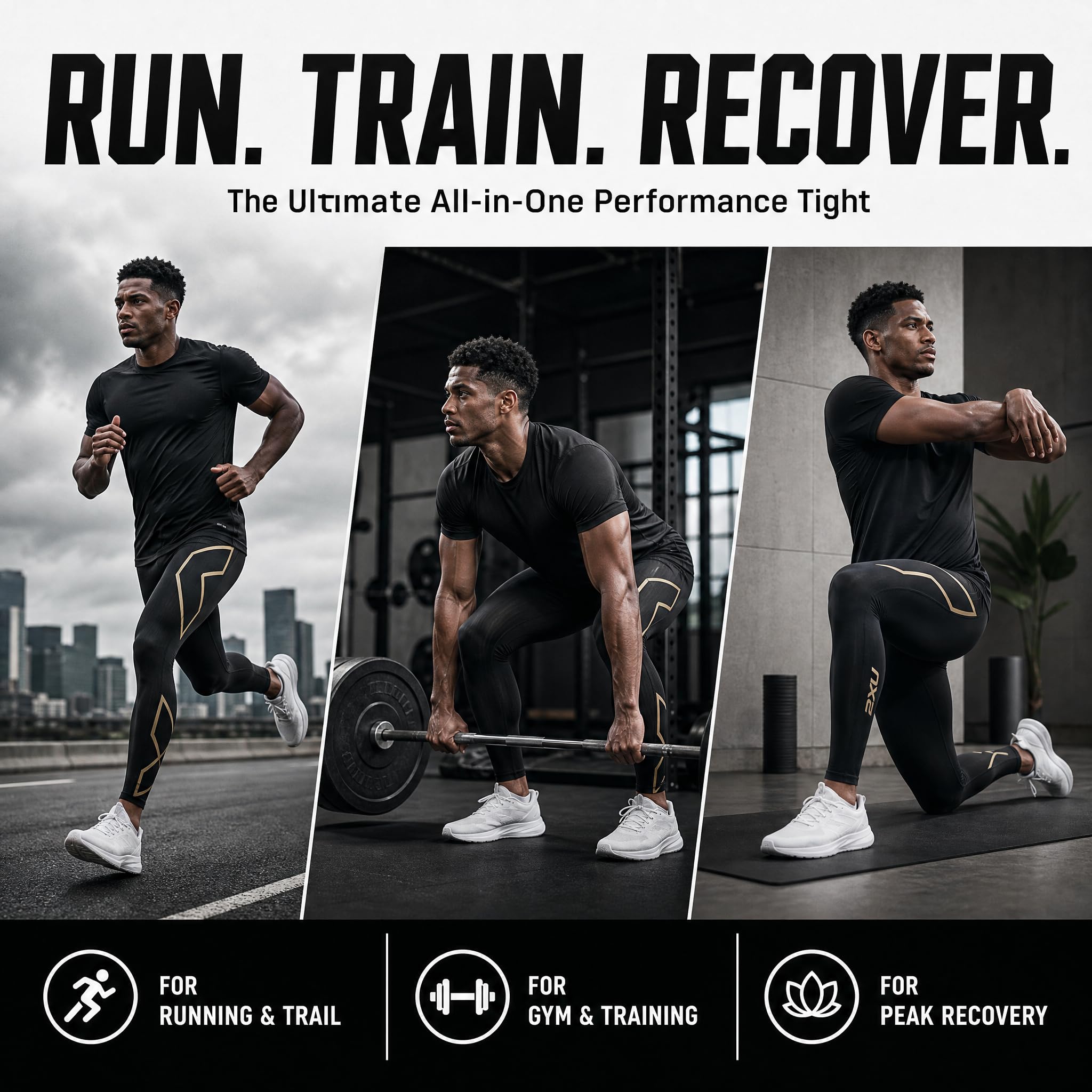 2XU UK Light Speed Compression Tights - Pantalones de compresión Hombre