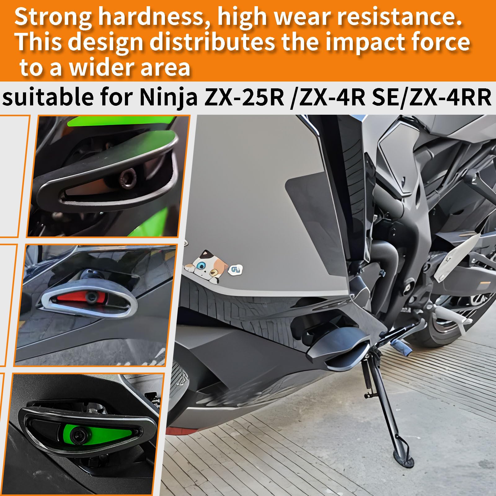 クラッシュパッド Amazon | WOOGA オートバイの落下防止パッドクラッシュ保護