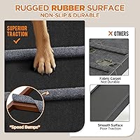 Vista 3 de Rampa para mascotas, rampa para perros para sofá cama (200 lb-nogal)