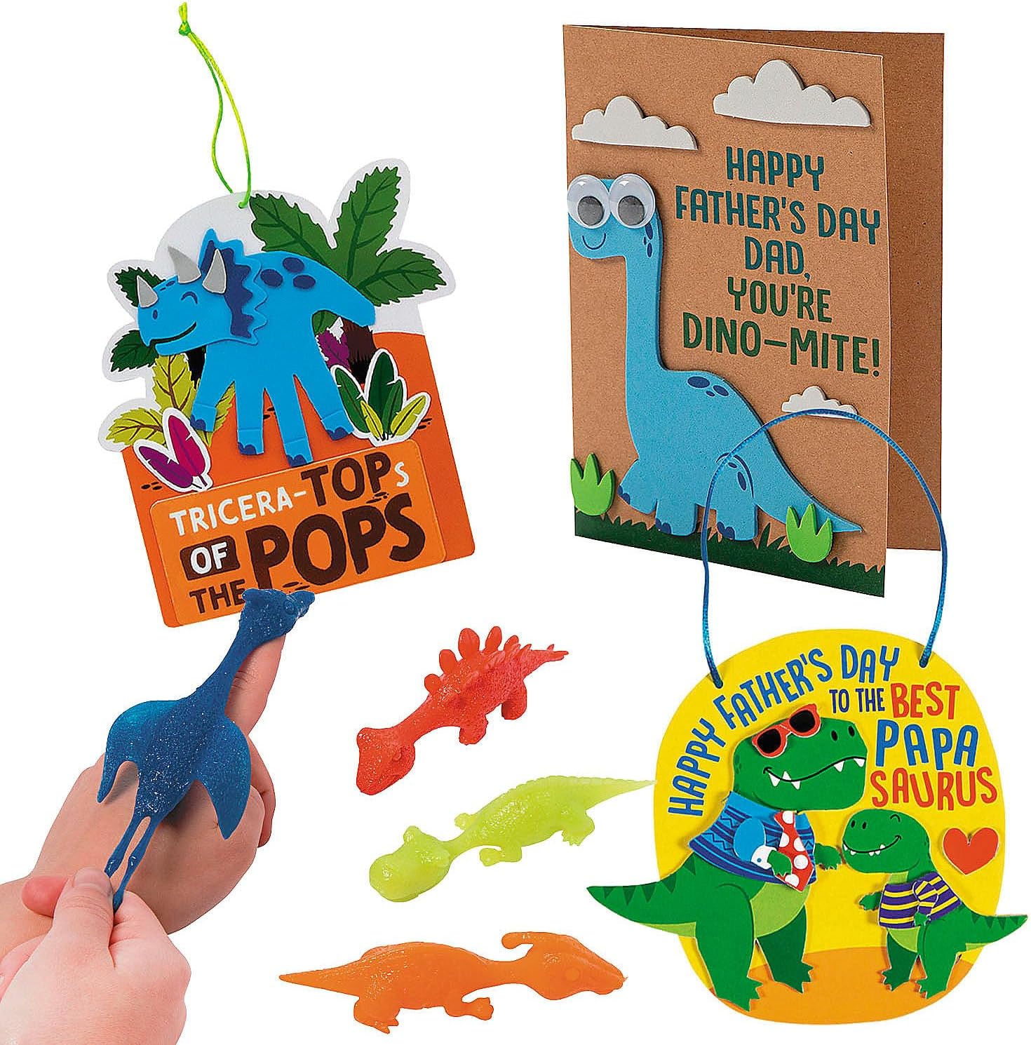 Fun Express Dino-Mite Father’s Day Craft Kit Assortment Makes 36