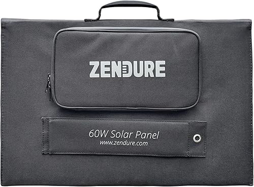 Miniatura 7 de Zendure 60W Panel solar plegable portátil 18V DC MC4 salida para generador portátil central eléctrica, impermeable IP65