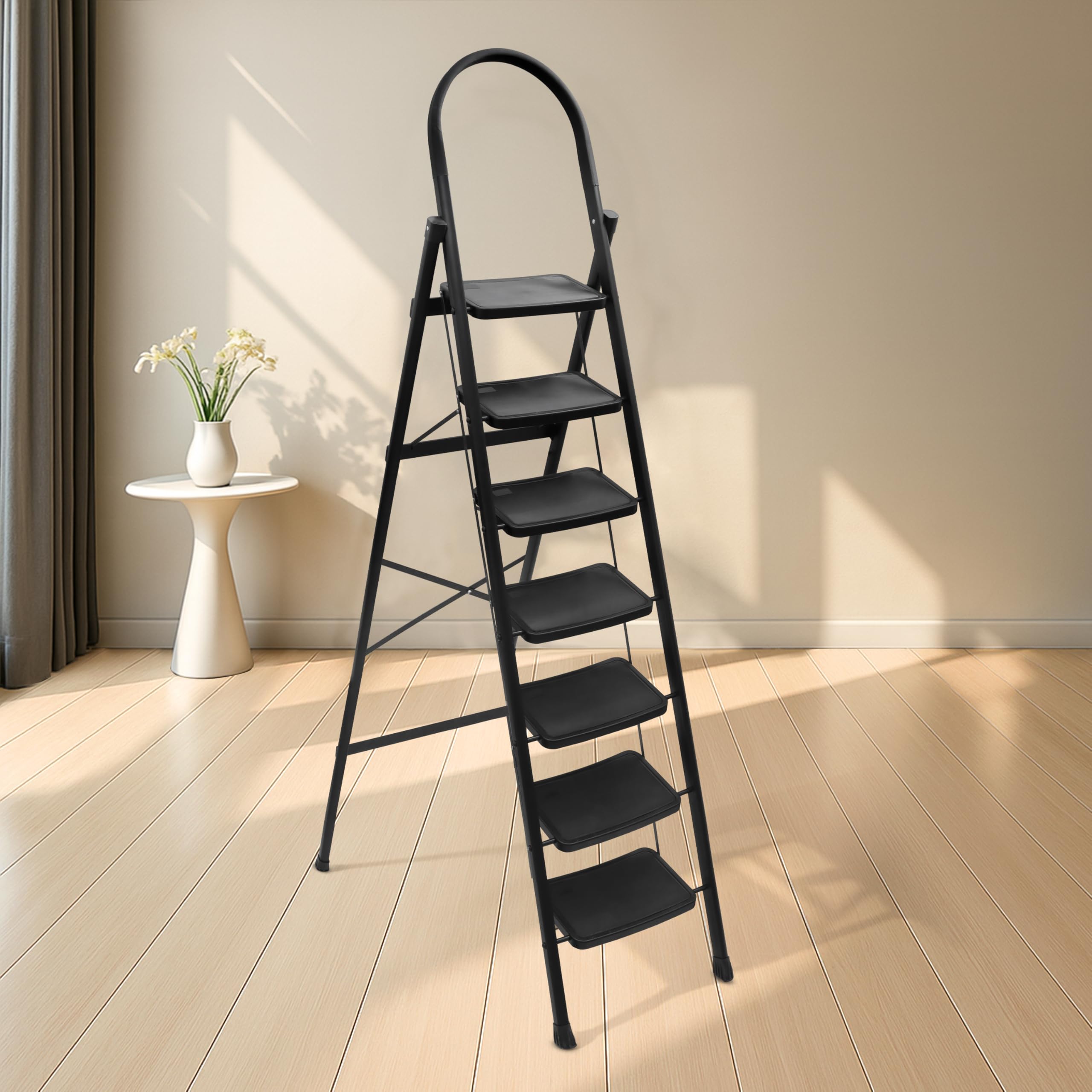 Plantex Premium Steel - 7 Step Ladder/Wide Anti Skid Steps/Heavy Duty Multipurpose Foldable 7 Step Ladder(Blue & Black) — Amazon image 16