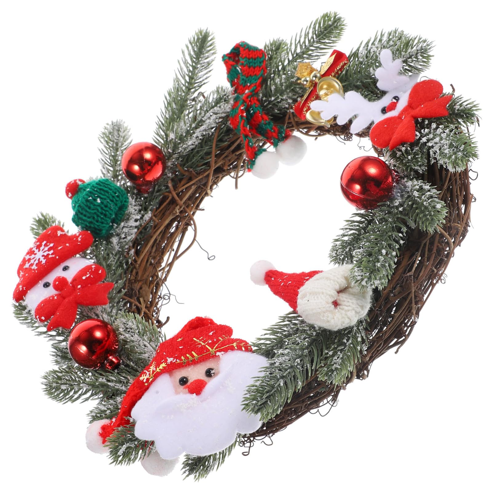 Guirnalda Navideña Decorativa De Pared Adorno Colgante De Navidad para Puertas y Ventanas Accesorio De Decoración Festiva para Hogar y Oficina