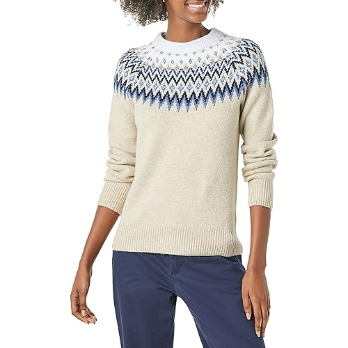 Amazon Essentials Women's Soft-Touch Crewneck Novelty Sweater