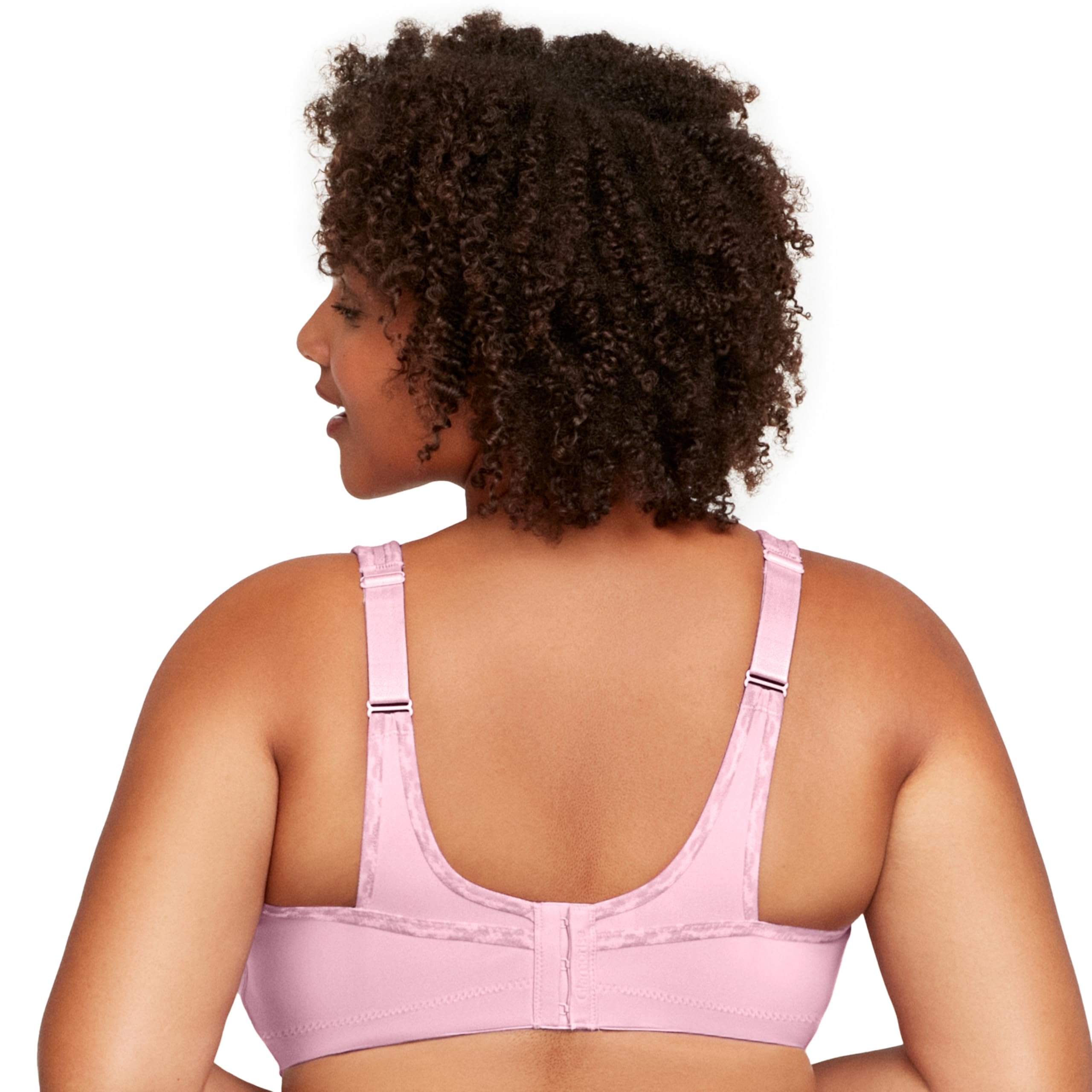 Glamorise Biustonosz damski z perfekcyjnym trzymaniem sportowy biustonosz, Perfekcyjny różowy, 95J