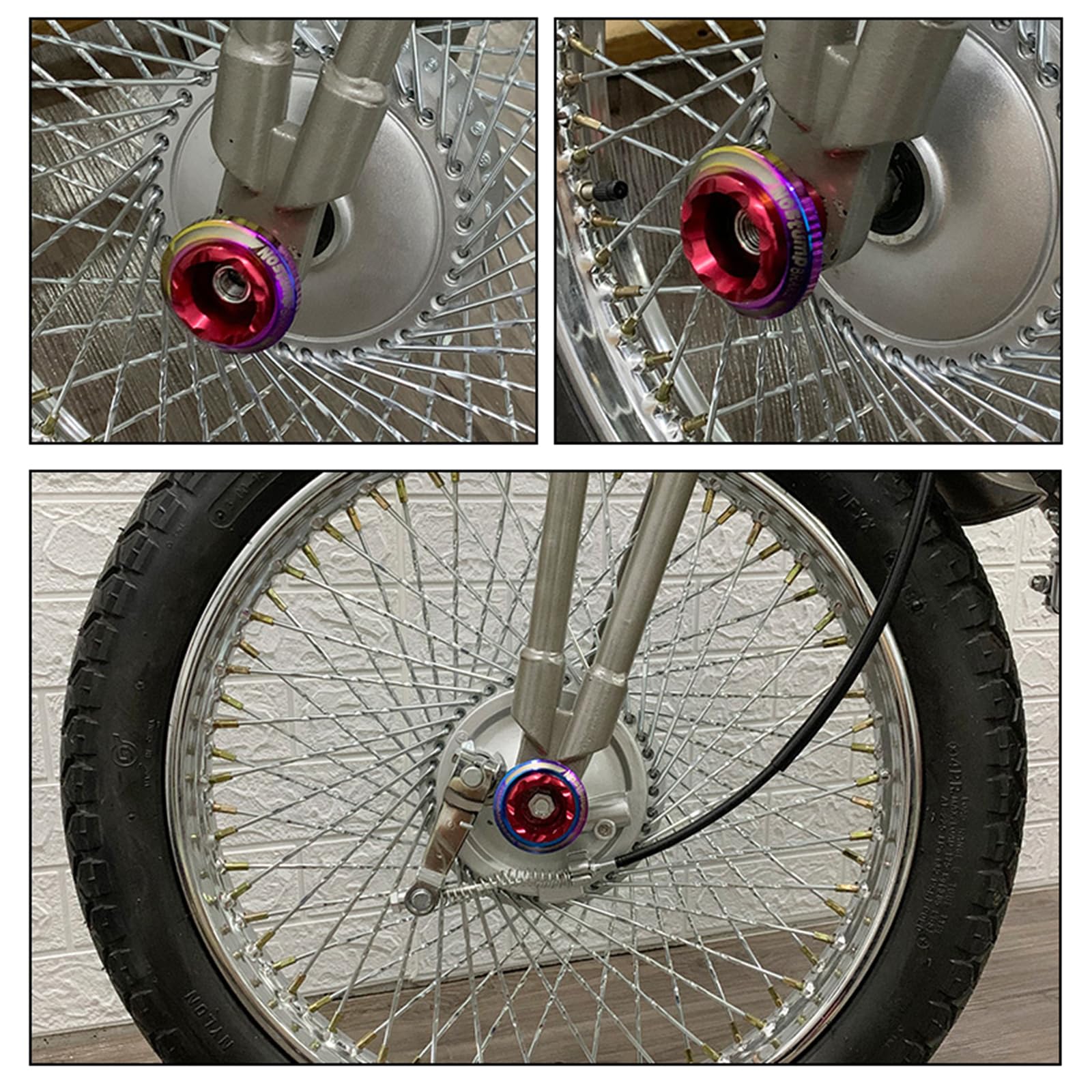 DRAGONRUN Precisions Front Shock Absorb Guard Aluminum Crash Cups for Motorbikes Ensuring Excellent Fit & Long Lasting Performances