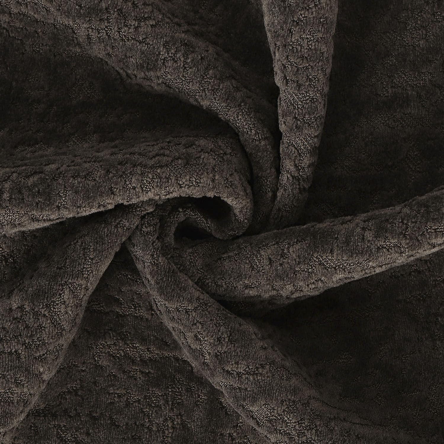 Madizz Pack of 2 Chenille Velvet Cushion Covers 40x40 cm Dark Taupe Soft Neutral Decorative Throw Pillow Covers Accent Boho Pillowcases for Couch Sofa Modern Farmhouse Home Decor - Image 4