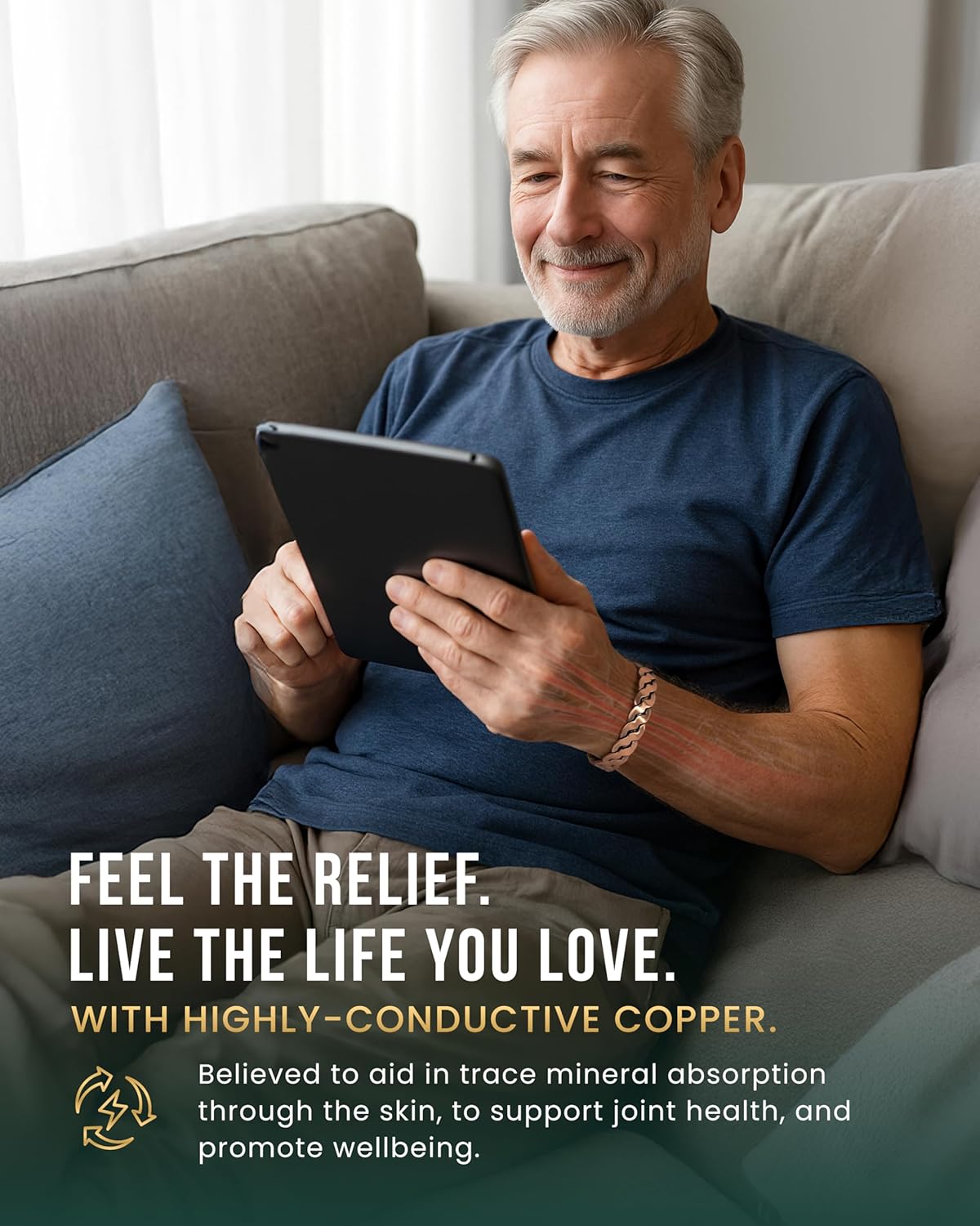 MagnetRX Copper Magnetic Bracelets – Effective Pure Copper Bracelet for Men and Women – Adjustable Cuff Bangles (Twisted Copper) - Image 6