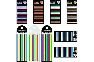 HAUTOCO: 2440 Pieces Of Transparent Neon Highlighter Strips