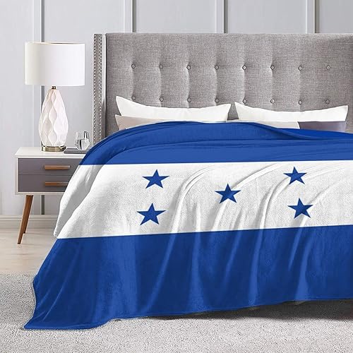 Manta de franela con bandera de Honduras, manta de franela de microfibra súper suave, ligera, colcha de cama acogedora para sofá, dormitorio,
